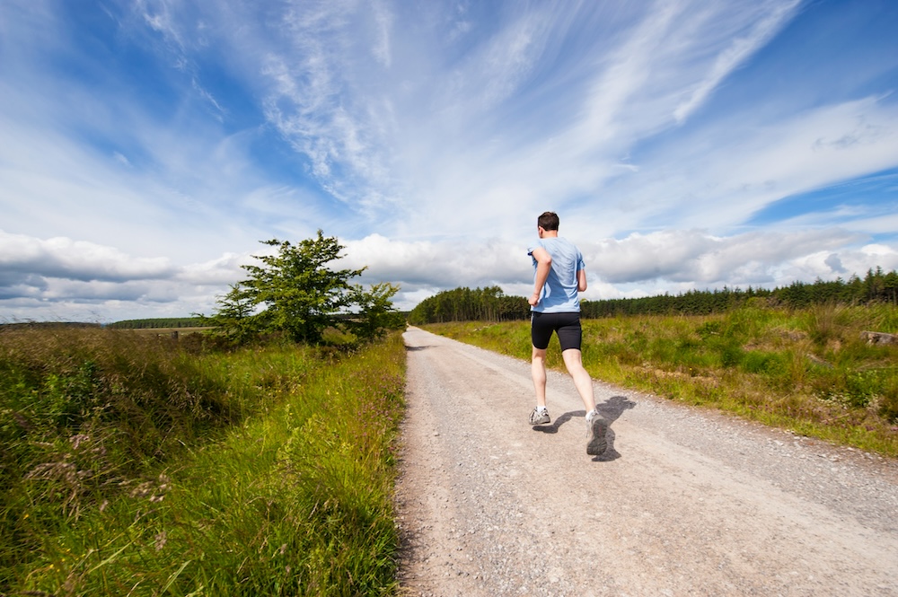 Person walking outdoors